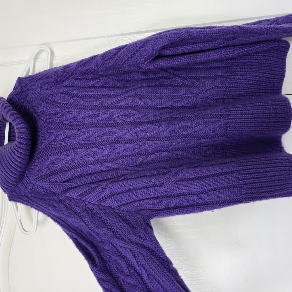 Purple Cable Knit Women's Sweater New Without Tag